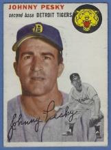 1954 Topps #63 Johnny Pesky Detroit Tigers