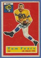 1956 Topps #42 Tom Fears Los Angeles Rams