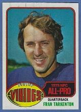 1976 Topps #500 Fran Tarkenton Minnesota Vikings