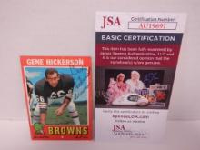 GENE HICKERSON SIGNED AUTO CARD JSA COA