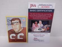 GENE HICKERSON SIGNED AUTO CARD JSA COA