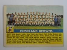 1956 TOPPS FOOTBALL #45 CLEVELAND BROWNS TEAM CARD VERY NICE
