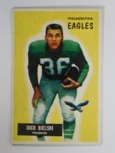 1955 BOWMAN FOOTBALL #149 DICK BIELSKI PHILADELPHIA EAGLES ROOKIE CARD