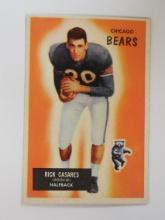 1955 BOWMAN FOOTBALL #87 RICK CASARES ROOKIE CARD CHICAGO BEARS VERY NICE