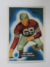 1955 BOWMAN FOOTBALL #143 BOB TONEFF ROOKIE CARD 49ERS VERY NICE