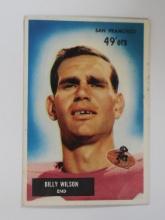 1955 BOWMAN FOOTBALL #81 BILLY WILSON ROOKIE CARD SAN FRANCISCO 49ERS VINTAGE