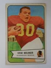 1954 BOWMAN FOOTBALL #110 STEVE MEILINGER ROOKIE CARD WASHINGTON REDSKINS