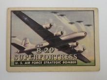 1952 TOPPS WINGS FRIEND OR FOE #51 B-29 SUPERFORTRESS BOMBER