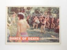 1956 TOPPS DAVEY CROCKETT SERIES 1 #9 DANCE OF DEATH