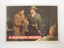 1956 TOPPS DAVEY CROCKETT SERIES 1 #52 A DESPERATE DECISION