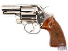 1977 Colt Detective Special .38 SPL Nickel SA / DA Nickel Snub Nose Revolver