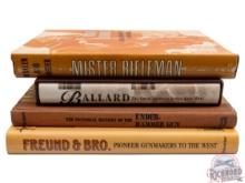 Lot of Four Hardback Books - Ballard Rifles, Hammer Guns and Gunmakers of The West