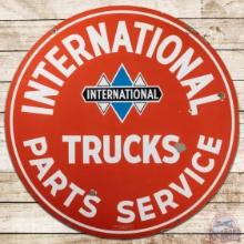 International Trucks Parts Service 42" DS Porcelain Sign