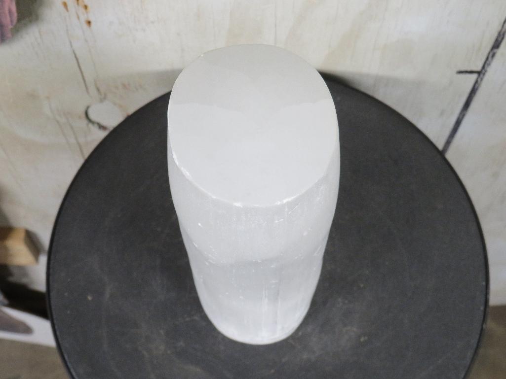 Big Beautiful Selenite Crystal Tower (Base Hallowed out can be used as lamp) ROCKS & MINERALS