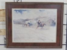 Limited Framed Print "Gunsmoke" by the Iconic American Actor/Artist Buck Taylor WESTERN ART