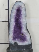 XL BIG 70.2 lbs Deep Purple Amethyst Geode Crystal Cathedral ROCKS&MINERALS
