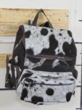 Brand New Genuine Cowhide & Leather Backpack. Zipper Compartments inside and out GEAR