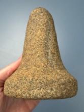HIGHLIGHT 5 1/8" Bell Pestle, Found in Preble Co., Ohio, Ex: Walt Podpora Collection