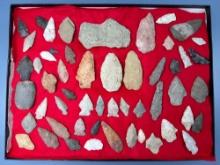 50+ Various Virginia Found Artifacts, Guilford Axe, Points, Etc,