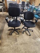 2 BLACK OFFICE CHAIRS