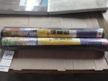 2 NEW ROLLS OF LANDSCAPE FABRIC 3' X 40' WITH 28-0-14 FERTILIZER