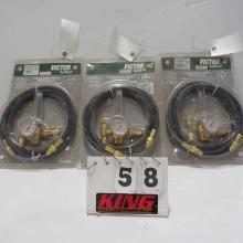 (3) Victor Cutskill Regulator Meter for Argon w/10' Hose