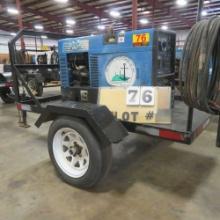 Bobcat 225 NT Trailer-Mounted 225-amp, 8500-Watt Kohler V-Twin Gas Engine,