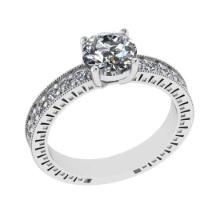2.07 Ctw SI2/I1 Diamond 14K White Gold Engagement Ring