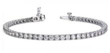 14K WHITE GOLD 3 CTW G-H SI2/SI3 TENNIS BRACELET