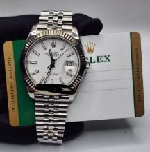 41mm Rolex Oysterperpetual Datejust Whie Dial Comes with Box & Papers