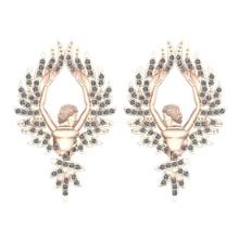 0.80 Ctw VS/SI1 Diamond 14K Rose Gold Earrings ALL DIAMOND ARE LAB GROWN