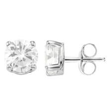 CERTIFIED 1.16 CTW ROUND E/VVS1 DIAMOND (LAB GROWN Certified DIAMOND SOLITAIRE EARRINGS ) IN 14K YEL