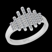 0.25 Ctw VS/SI1 Diamond 10K White Gold Engagement Ring