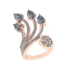 3.25 Ctw VS/SI1 Diamond 14K Rose Gold Engagement Ring (ALL DIAMOND ARE LAB GROWN )
