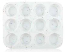 Trudeau Silicone Muffin Pan Regular 12 Cups Muffin Tin for Muffin and Cupcakes
