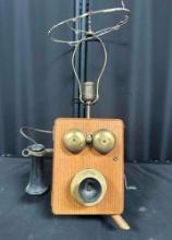 Antique Lamp Wall Phone