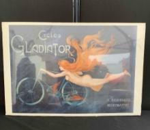 Gladiator-Cycles 40" x 28" Framed Art Print