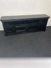 black rustic tv stand