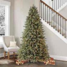 7.5 ft Pre-Lit Aspen EZ Connect Artificial Christmas Tree, 1,850 Color-Changing Radiant Micro LED