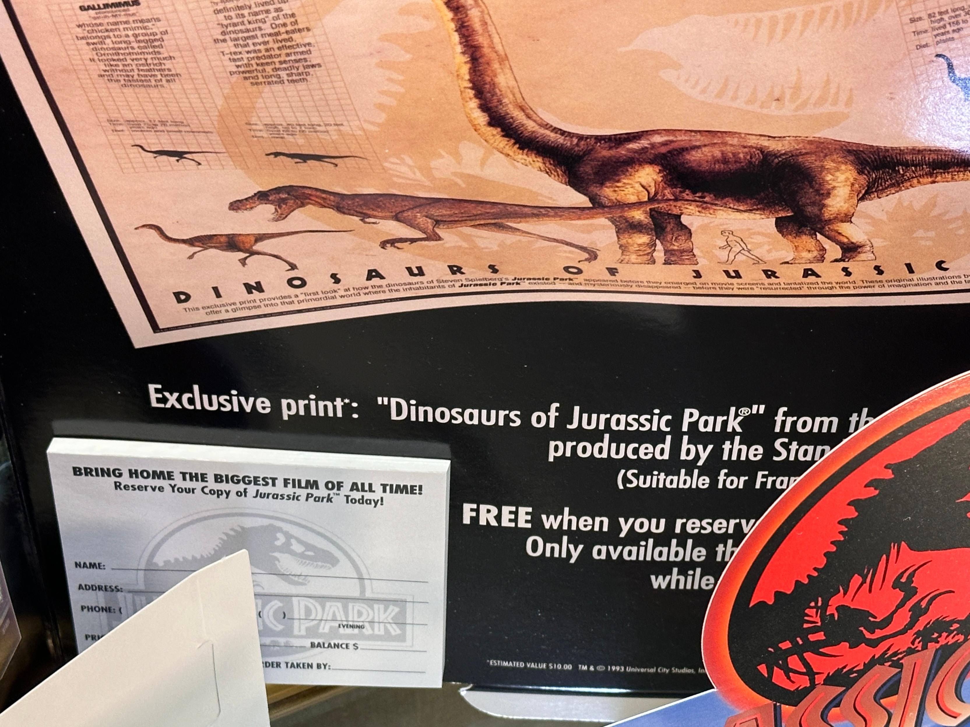 Jurasic Park Movie Advertising Displays