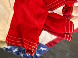 (2) Vintage American Burial Casket Flags