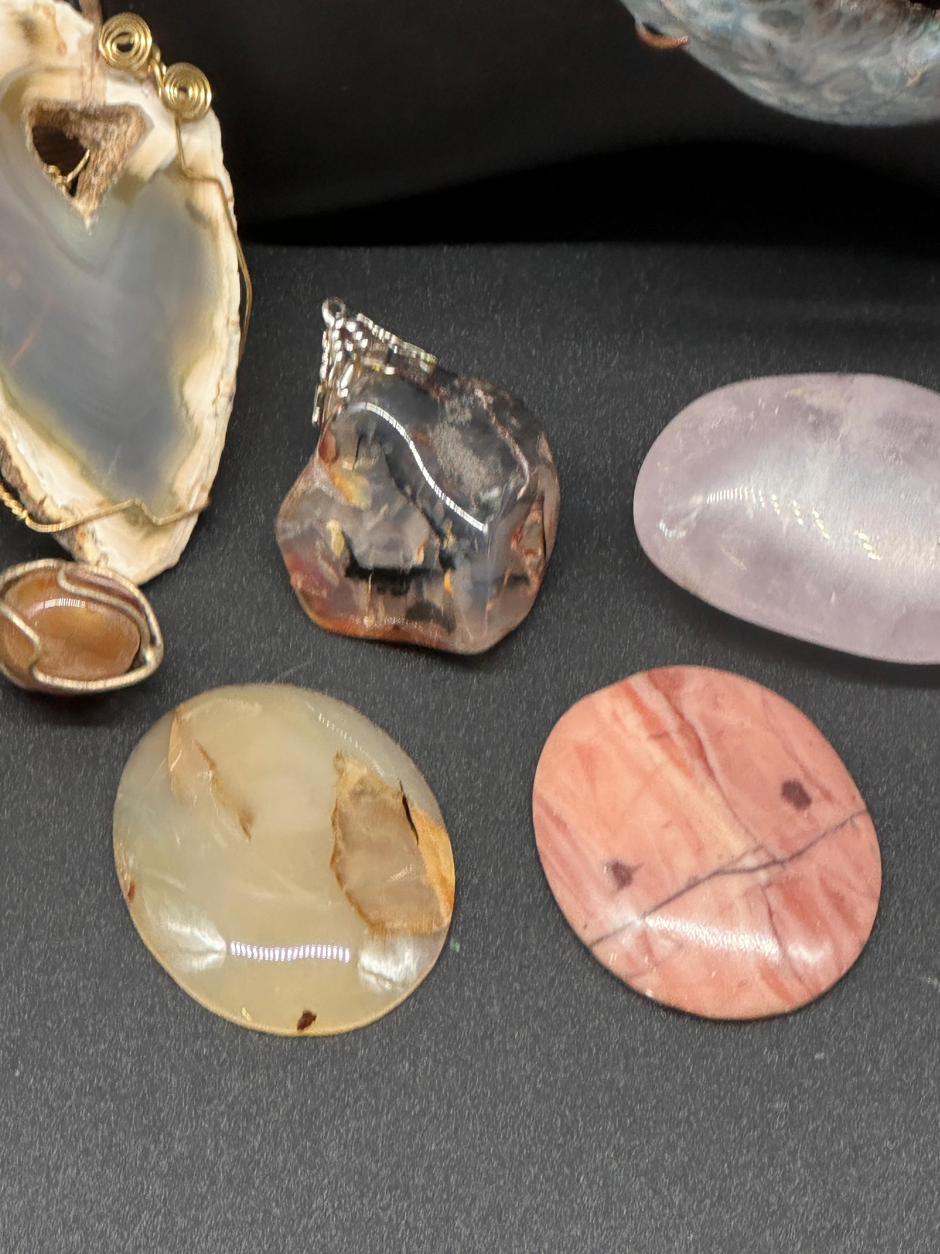 Variety of Beautiful Vintage Stone Jewelry