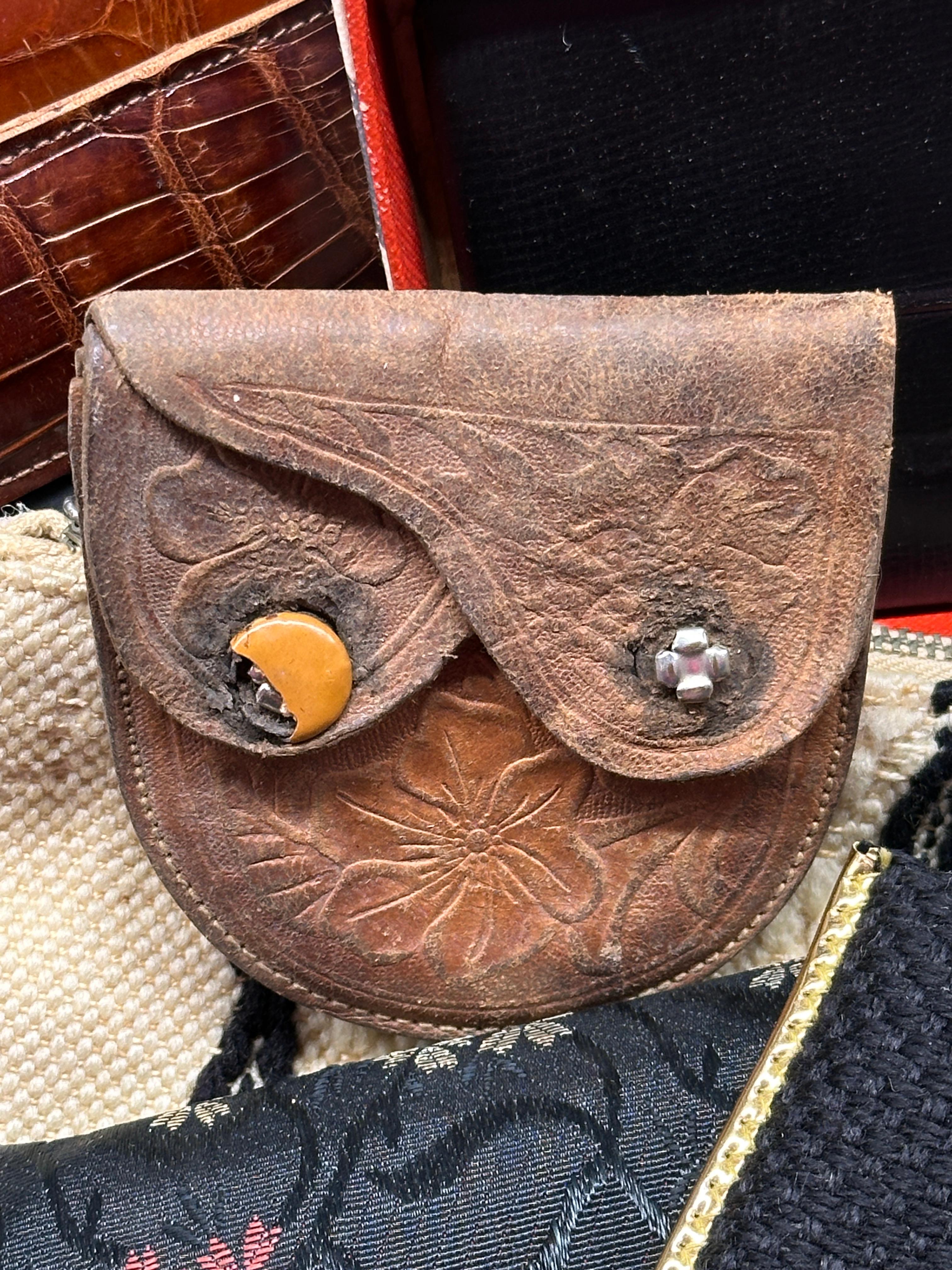 Variety of Vintage Wallets, Coin Purses and Eye Glass Cases