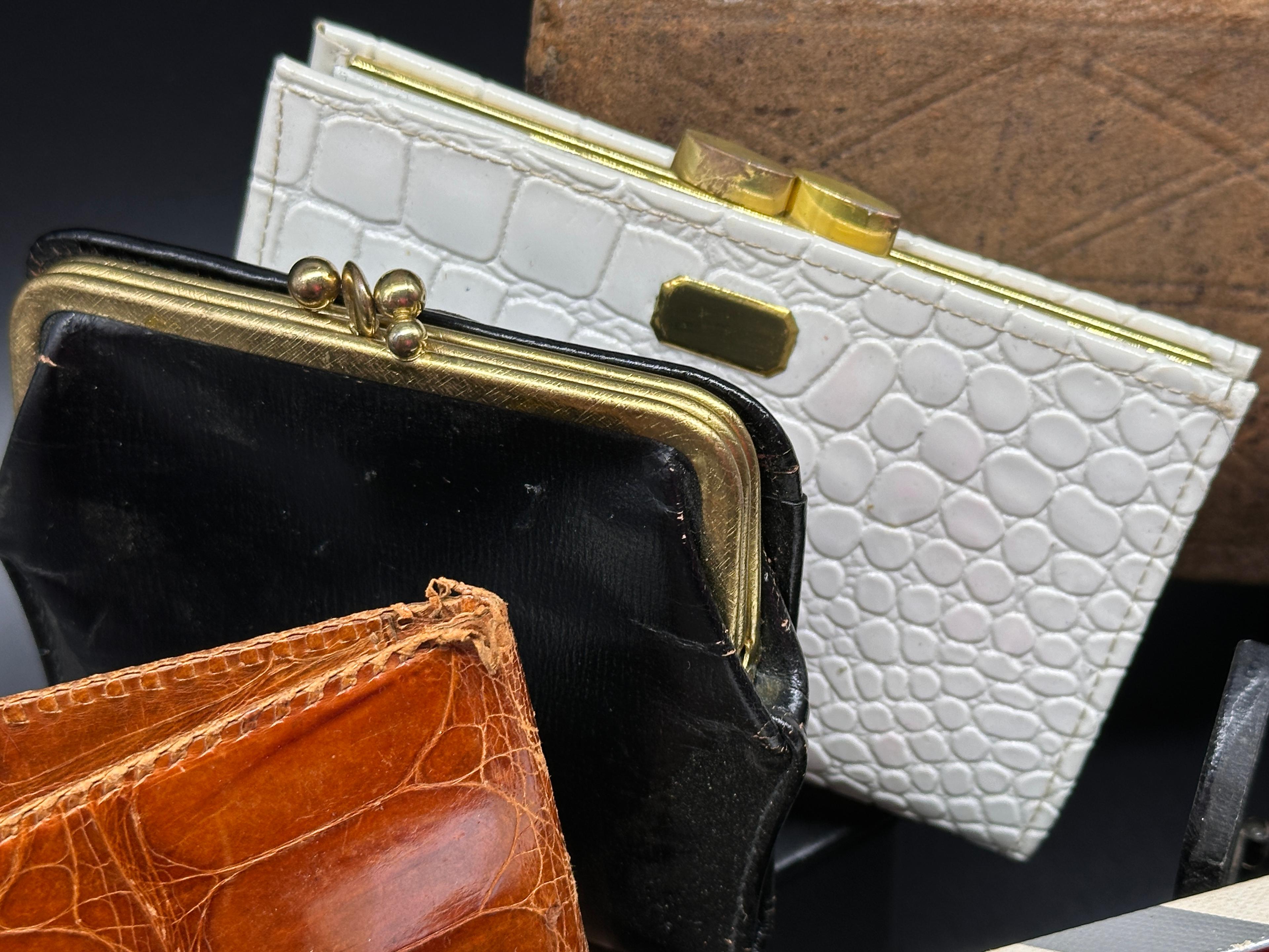 Variety of Vintage Wallets, Coin Purses and Eye Glass Cases