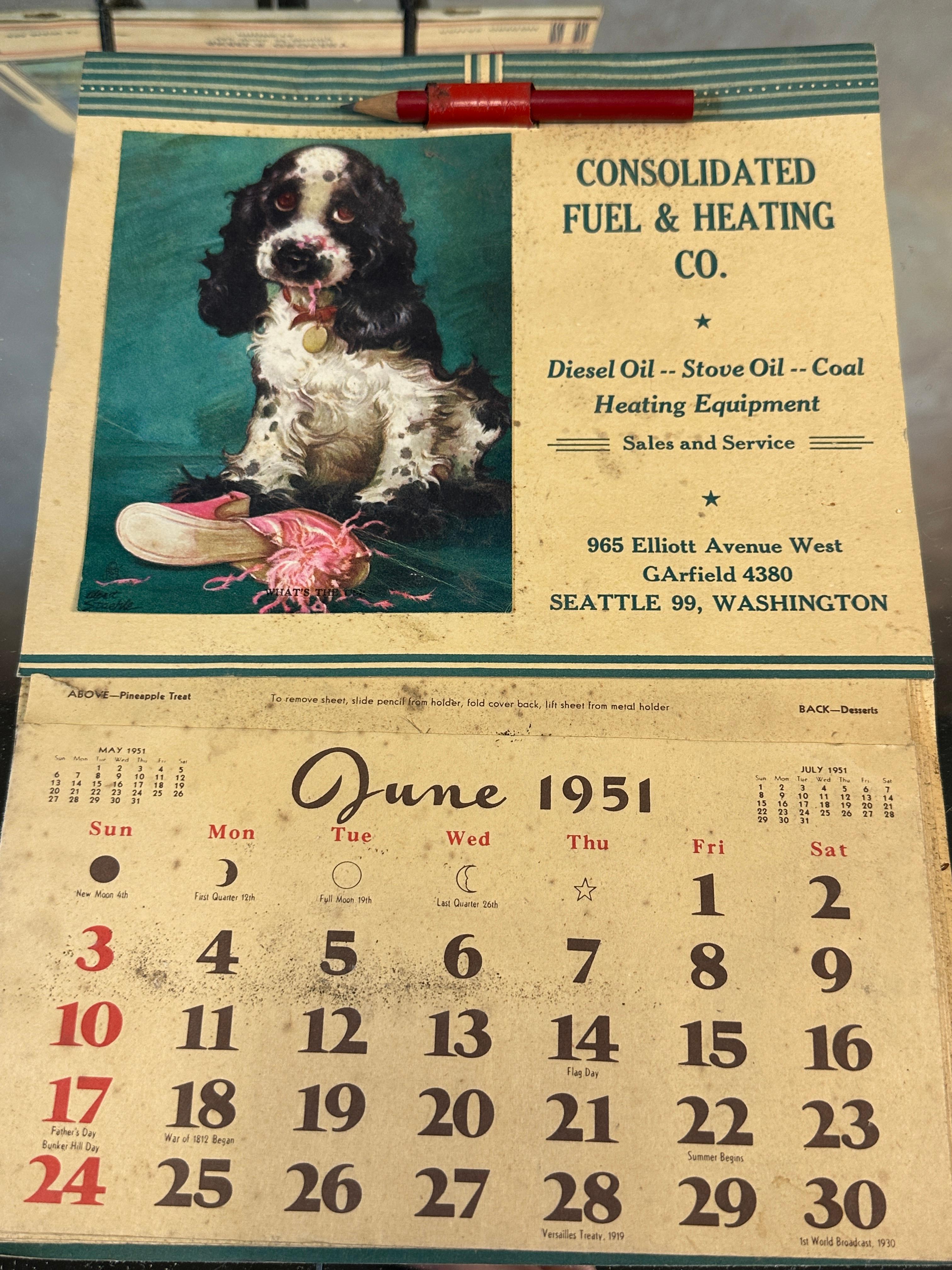 Vintage Advertising Calendars