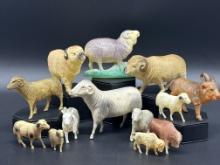 Collection of Celluloid Animal  Toys