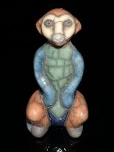 Fenix Raku Pottery Meerkat Figuring - Signed