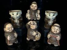 Monk/Friar Figurines and Egg Cups