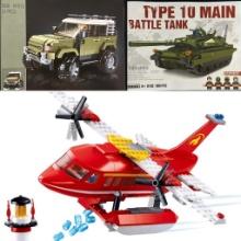 Tank, Airplane & Off Road Vehicle Building Set