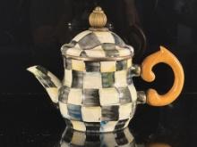 MacKenzie Childs Checkered Tea Pot